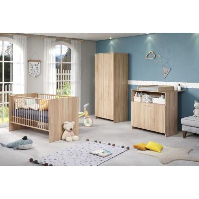 TRENDTEAM  Chambre B&eacute;b&eacute; NIKO - Ch&ecirc;ne Naturel