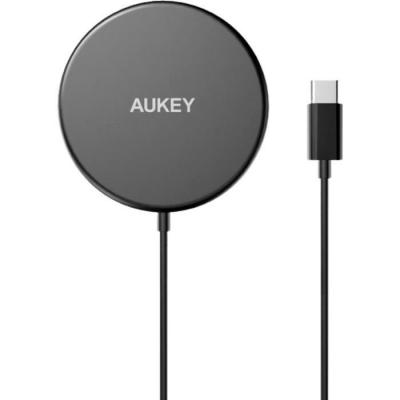 Aukey - Chargeur sans fil 15W Aircore Magnetic Qi - Noir