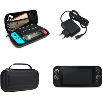 STRASSE GAME Pack Accessoires Nintendo Switch - Chargeur Secteur + Housse Transport + Etui Silicone + Film Protection Ecran - Noir -