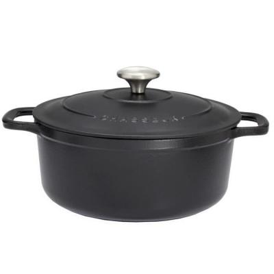 CHASSEUR Cocotte ronde 22 cm noir  
