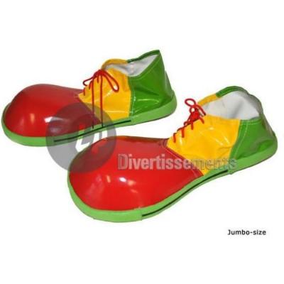 FUNNY FASHION Chaussures g&eacute;antes de clown - Accessoire de d&eacute;guisement pour adulte