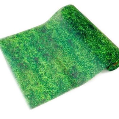 Chemin De Table Intiss&eacute; Effet Pelouse 29 Cm X 5 M