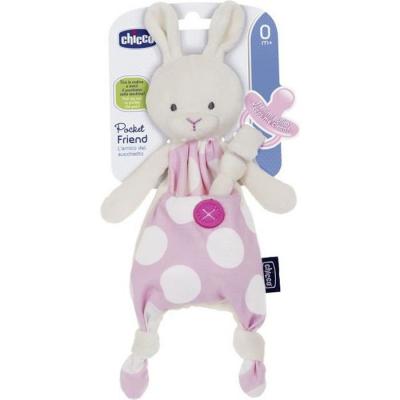 CHICCO  Doudou Attache-Sucette Pocket Friend 0 Mois et +