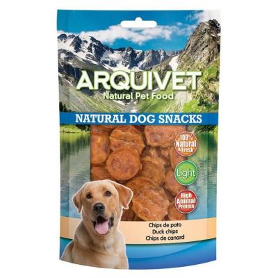 ARQUIVET Snack Naturel pour Chiens Chips de Canard 110 GR 