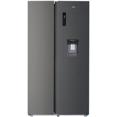 CHIQ Fss559nei42d 559l, froid ventil&eacute;, total no frost, noir acier inoxydable, 42db