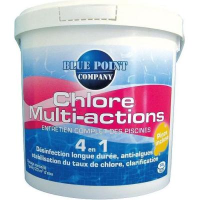 BLUE POINT COMPANY Chlore multi-fonctions galet 250g 5kg  6201902