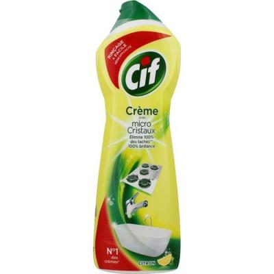 CIF  Cr&egrave;me &Agrave; R&eacute;curer Nettoyant Multi Surfaces Citron 750ml (Lot de 2)