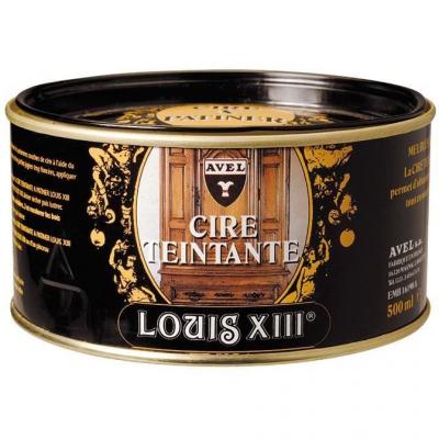 AVEL Cire p&acirc;te teintante &agrave; patiner ch&ecirc;ne fonc&eacute;, 500mL Louis XIII