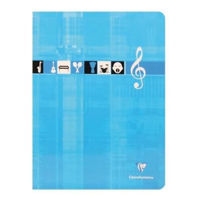 CLAIREFONTAINE  Cahier Piqu&eacute; Musique & chant 24 x 32 cm 48 Pages