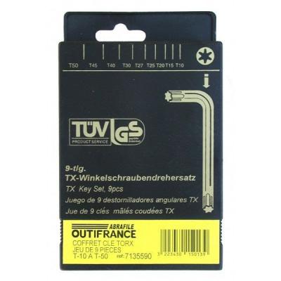 OUTIFRANCE  - Jeu de cl&eacute;s Torx en coffret