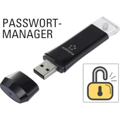 RENKFORCE USB Passwort-Manager Stick PM-01 - Nie mehr Passw&ouml;rter merken!