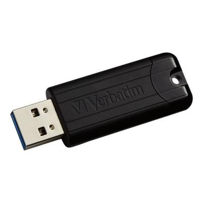 VERBATIM Cl&eacute; USB  Store n Go Pin Stripe - 64 Go - USB 3.0 - Noir