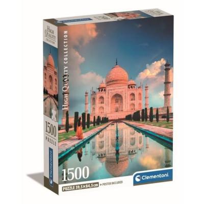 CLEMENTONI  - 1500p Taj Mahal - 59,2 x 84,3 cm - Avec poster - Neuf