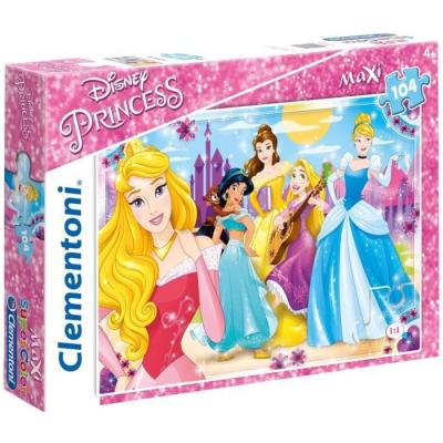 CLEMENTONI  maxi supercolor puzzle puzzle Disney Princess 104 pi&egrave;ces