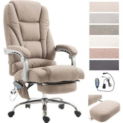 CLP Fauteuil de bureau Pacific avec fonction massage tissu , Taupe