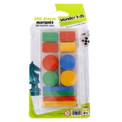 WONDERKIDS COFALU KIM'PLAY  Bo&icirc;te 100 Jetons Marques