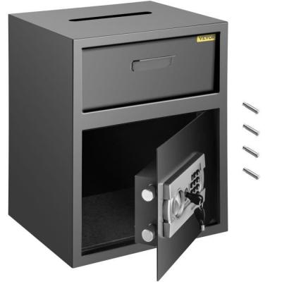VEVOR  Coffre-Fort avec Fente de D&eacute;p&ocirc;t Antivol 48 L, Coffre-Fort de S&eacute;curit&eacute; &Eacute;lectronique en Acier au Carbone, Coffre-Fort de D&eacute;p&ocirc;t Ignifuge avec 2