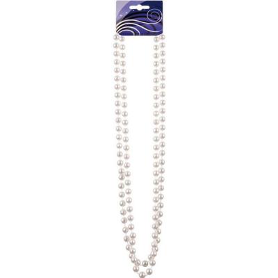 BOLAND  - AC3026/BLANC - Collier double rang&eacute;e perles blanc 85 cm