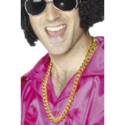 GENERIQUE Smiffys Collier cha&icirc;ne bling bling, or, gros maillons