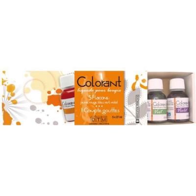 GRAINE CR Colorant liquide pour bougie - Assortiment 5 flacons 27 ml - DTM