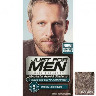 JUST FOR MEN COLORATION BARBE Ch&acirc;tain Clair - Couleur naturelle-