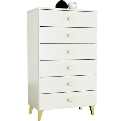Commode AKORD MOBI Cachemire 60 cm 6 tiroirs fa&ccedil;ade Cachemire 60x37x104 cm 
