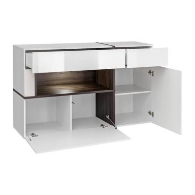 Commode - Cross - L 150 cm x P45 cm x H 92 cm - Blanc
