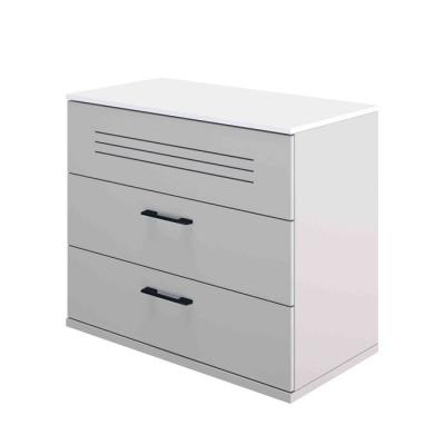 Terre de Nuit Commode en bois gris et blanc - CO5026