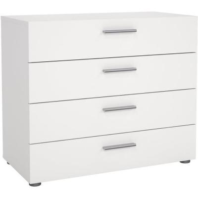 Tyhja commode 4 tiroirs - blanc - l 70 x p 40 x h 75 cm 705054949