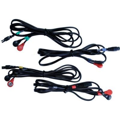 COMPEX Accessoires  Set 4 Cables 6 P / Snaps - Taille :Type 2 12V Motor 