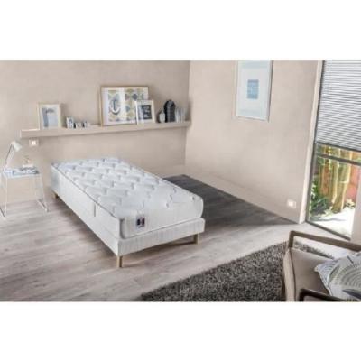 I D LITERIE CONFORT DESIGN Ensemble matelas + sommier 90 x 190 - Latex - 16 cm - Equilibr&eacute;