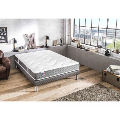 I D LITERIE CONFORT DESIGN Matelas 140x190 cm - Mousse - epaisseur 18 cm - Equilibr&eacute; - MALAGA