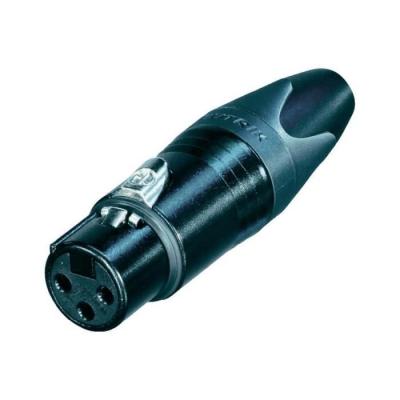NEUTRIK XLR femelle droit  NC3FXX-B Nombre de p&ocirc;les: 3 noir 1 pc(s)
