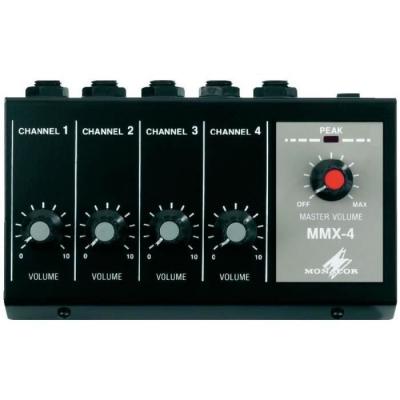 IMG STAGELINE Monacor MMX 4&nbsp;miniature Micro Mitigeur monocommande Noir