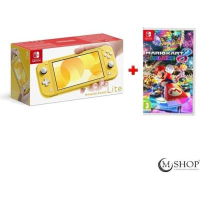 Console portable - Nintendo - Nintendo Switch Lite - Jaune - Mario Kart 8 Deluxe - 32 Go 