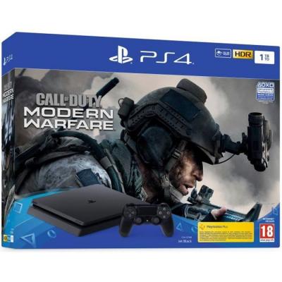 Pack Console Sony PS4 Slim 1 To Noir + Call of Duty Modern Warfare