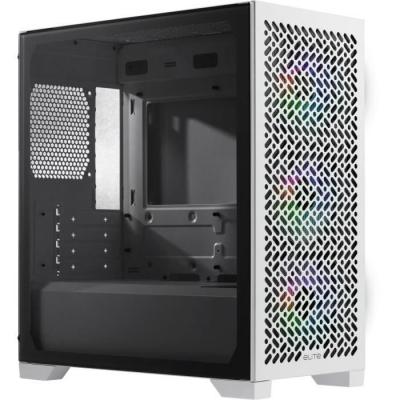 COOLER MASTER  - Elite 302 White - Bo&icirc;tier PC - Mini-tower/mATX