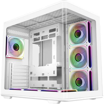 COOLER MASTER  - Elite 600 White ARGB (4 Fan Version) - Bo&icirc;tier PC - Moyen tour ATX