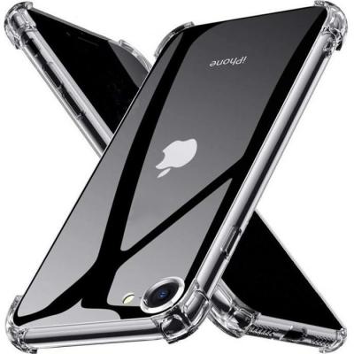 PHONILLICO Coque Antichoc Silicone Transparent pour iPhone SE 2020 / SE 2022