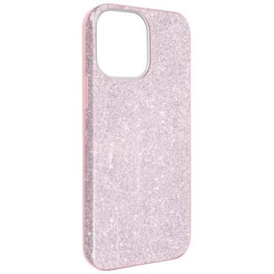 AVIZAR Coque pour Apple iPhone 13 Paillette Amovible Silicone Semi-rigide rose