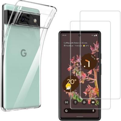 PHONILLICO Coque pour Google Pixel 6 et 2 Verres Tremp&eacute; Film Protection Ecran