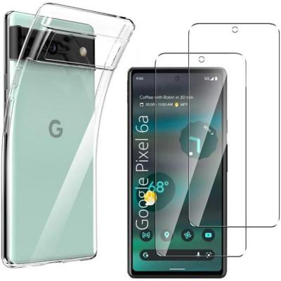 PHONILLICO Coque pour Google Pixel 6a et 2 Verres Tremp&eacute; Film Protection Ecran