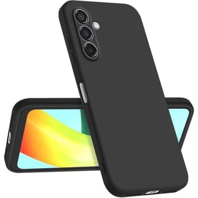 LITTLE BOUTIK Coque Pour Samsung A15 Silicone Noir 