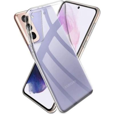 PHONILLICO Coque pour Samsung S21 - Silicone Gel TPU Transparent Souple Ultra Mince