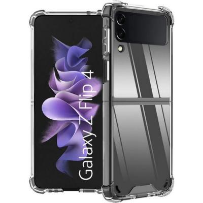 PHONILLICO Coque pour Samsung Z FLIP 4 - Antichoc Protection Silicone Souple Transparent