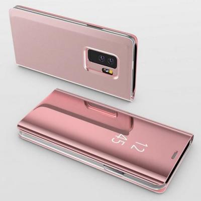 PHONILLICO Coque Rabat Miroir Rose pour Samsung Galaxy S20 - Protection Clear View []