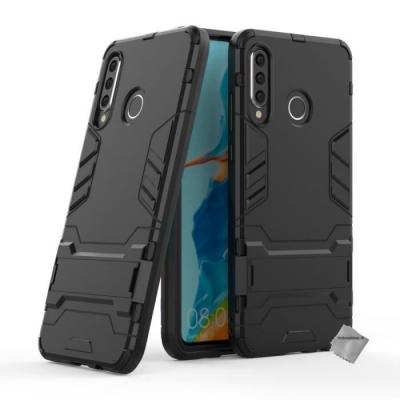 Coque rigide anti choc pour Huawei P30 Lite + verre trempe - NOIR