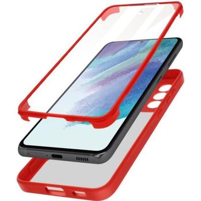 AVIZAR  Samsung Galaxy S21 FE Coque Plexiglas - Rouge