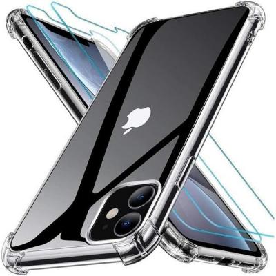 LITTLE BOUTIK Coque Silicone Angles Renforces + 2 Vitres Protection Ecran Pour Apple iPhone 11
