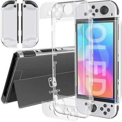 PHONILLICO Coque Silicone Transparent Compatible avec Nintendo Switch OLED 2021 -